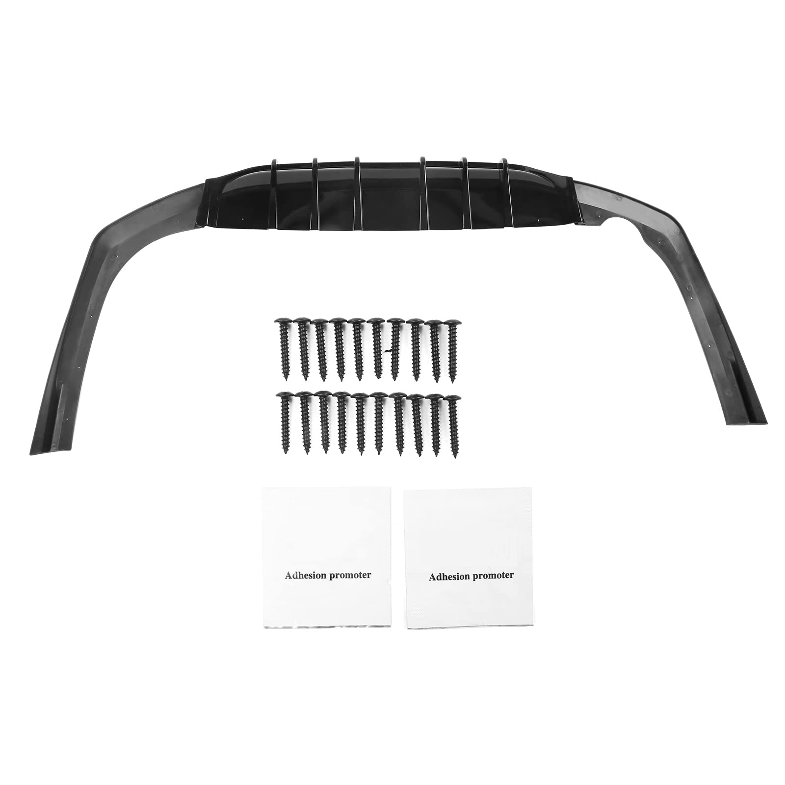 IKON MOTORSPORTS Rear Bumper Lip Spoiler for 2021-2024 Kia K5 GT-Line | Gloss Black PP Rear Diffuser | Body Kit Upgrade | Enhances Aerodynamics & Sporty Look | Perfect for Street Racing & Car Shows