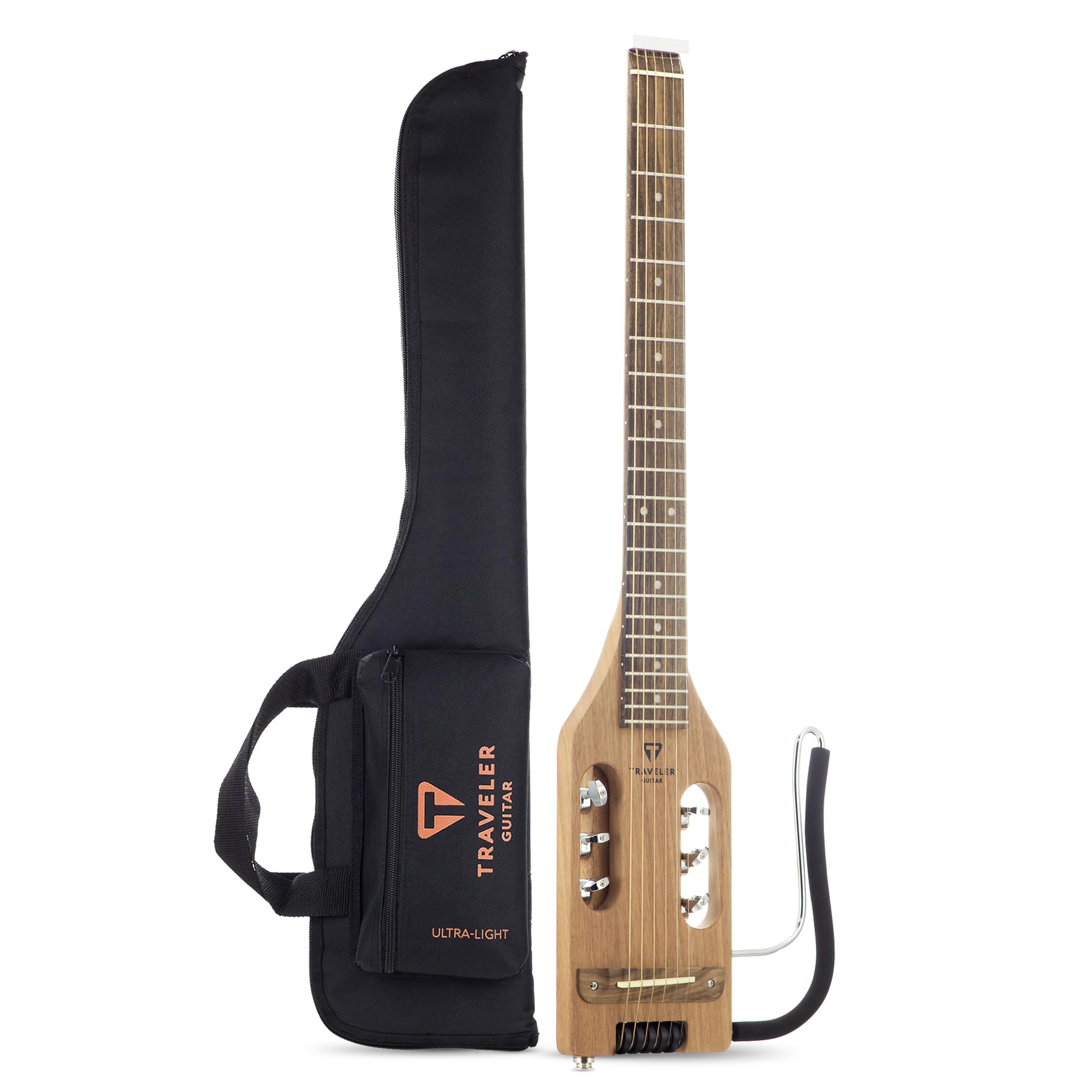Ultra-Light Travel Acoustic-Electric Guitar with Mahogany Body - Perfect for Camping, Busking & On-the-Go Musicians | Portable Guitar for Travelers & Street Performers