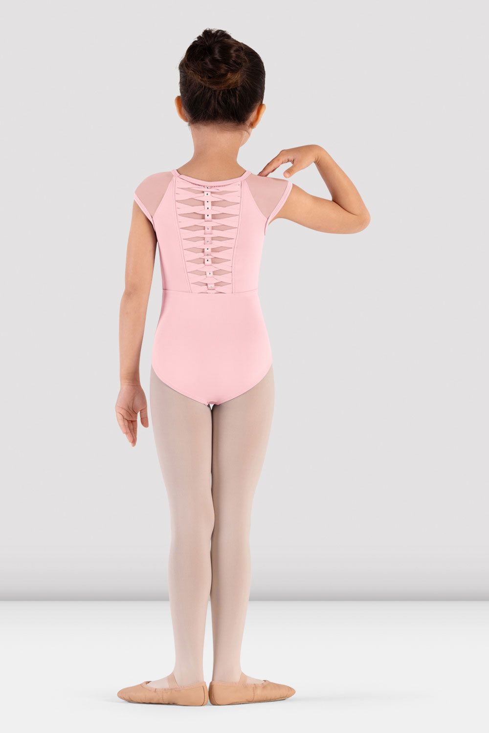 Girls Rafie Mesh Back Leotard - Dance Gymnastics Ballet Leotard for Kids - Perfect for Dance Class, Recitals & Performance