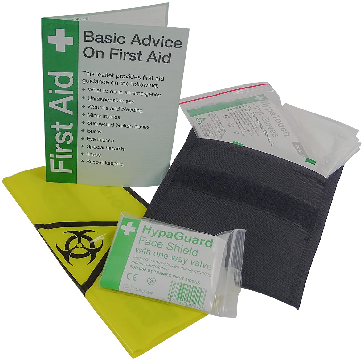 HypaGuard Personal Protection Pouch for CPR Resuscitation & First Aid - Anti-Contamination Nylon Wallet for Emergency Medical Use, Outdoor Safety & Travel First Aid Kits