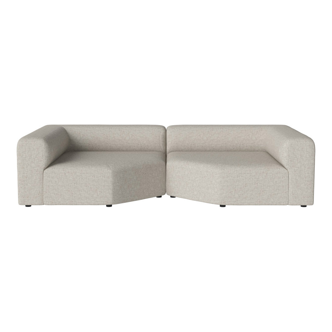 Modern Angle 2 Seater Sofa - Comfortable L-Shaped Loveseat for Small Spaces | Perfect for Apartments, Living Rooms & Cozy Corners