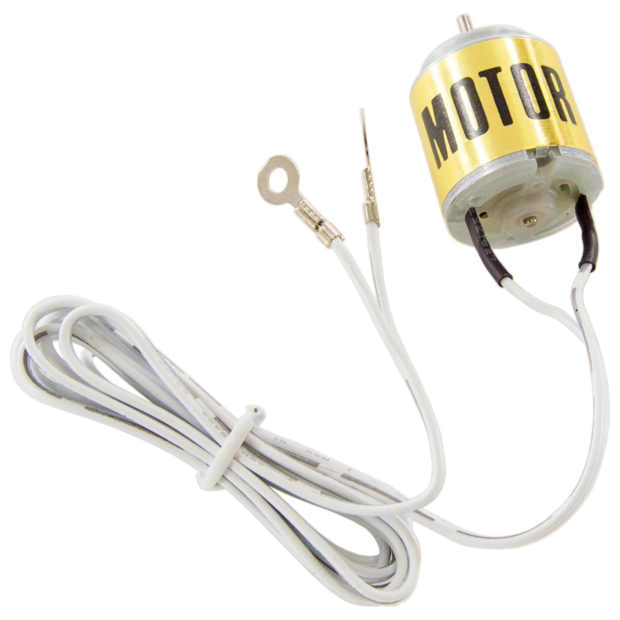 High Torque DC Motor for Solar Panels - 1V 400mA Output, 3ft Wire Leads with Clip, 2mm Shaft - Perfect for DIY Solar Projects, Robotics & Science Experiments