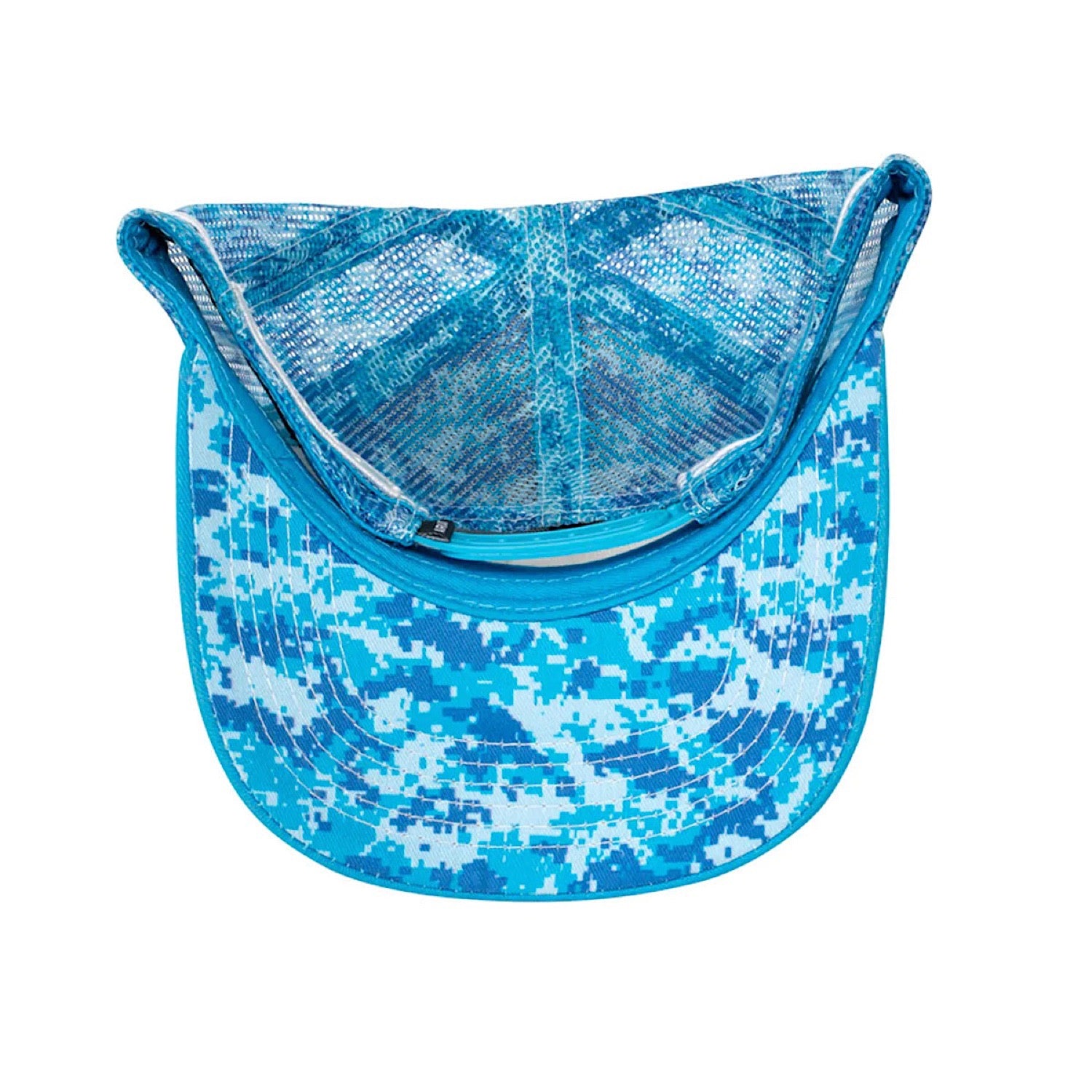 Ariat Digi Camo Trucker Cap - Blue Jewel Camouflage Baseball Hat for Men & Women - Perfect for Outdoor Activities, Hunting, and Casual Wear