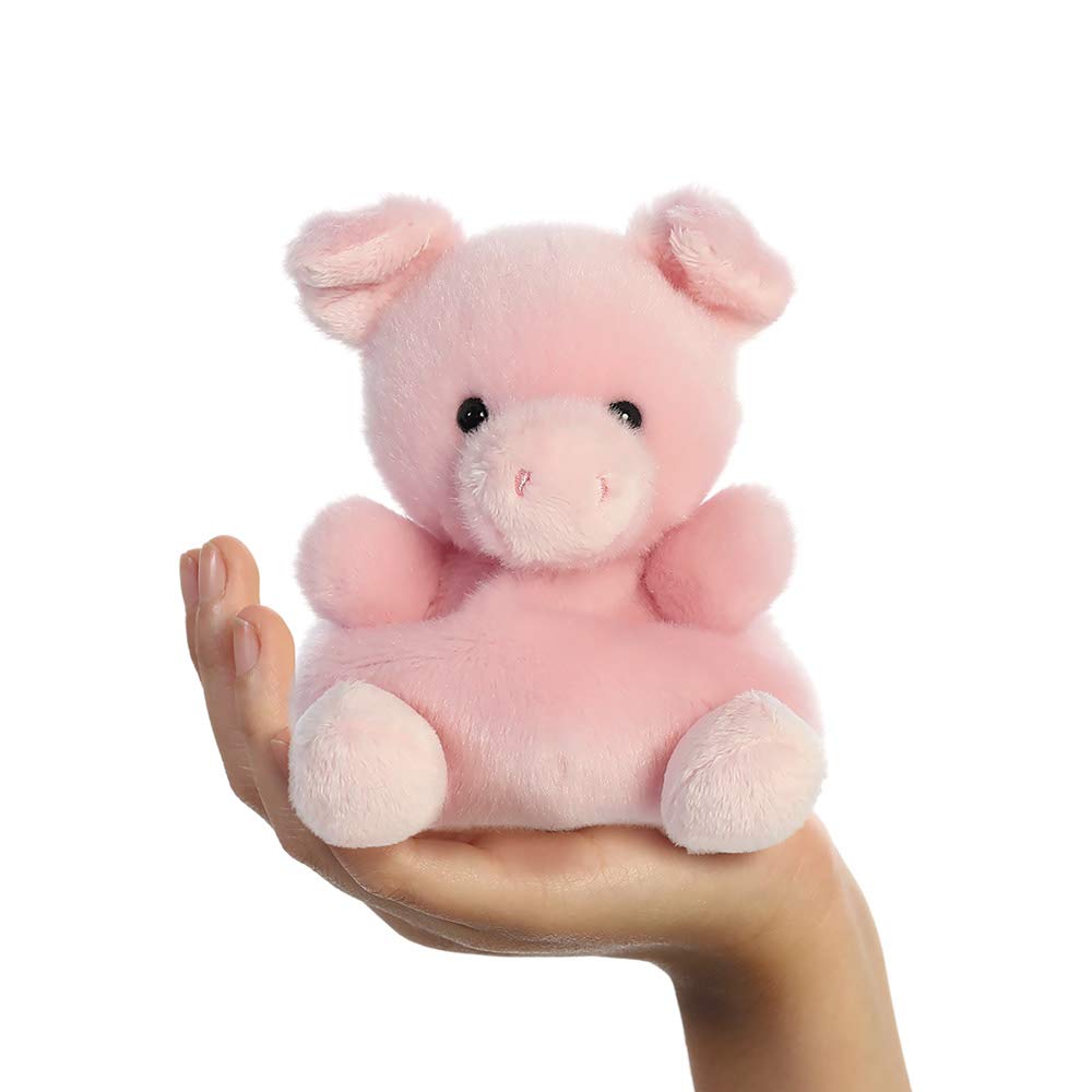 Aurora 61242 Palm Pals Wizard Pig Plush Stuffed Animal - 13cm Soft Rose Pink Toy for Kids, Collectors & Gift Giving | Perfect for Nursery Decor, Birthday Presents & Cuddling