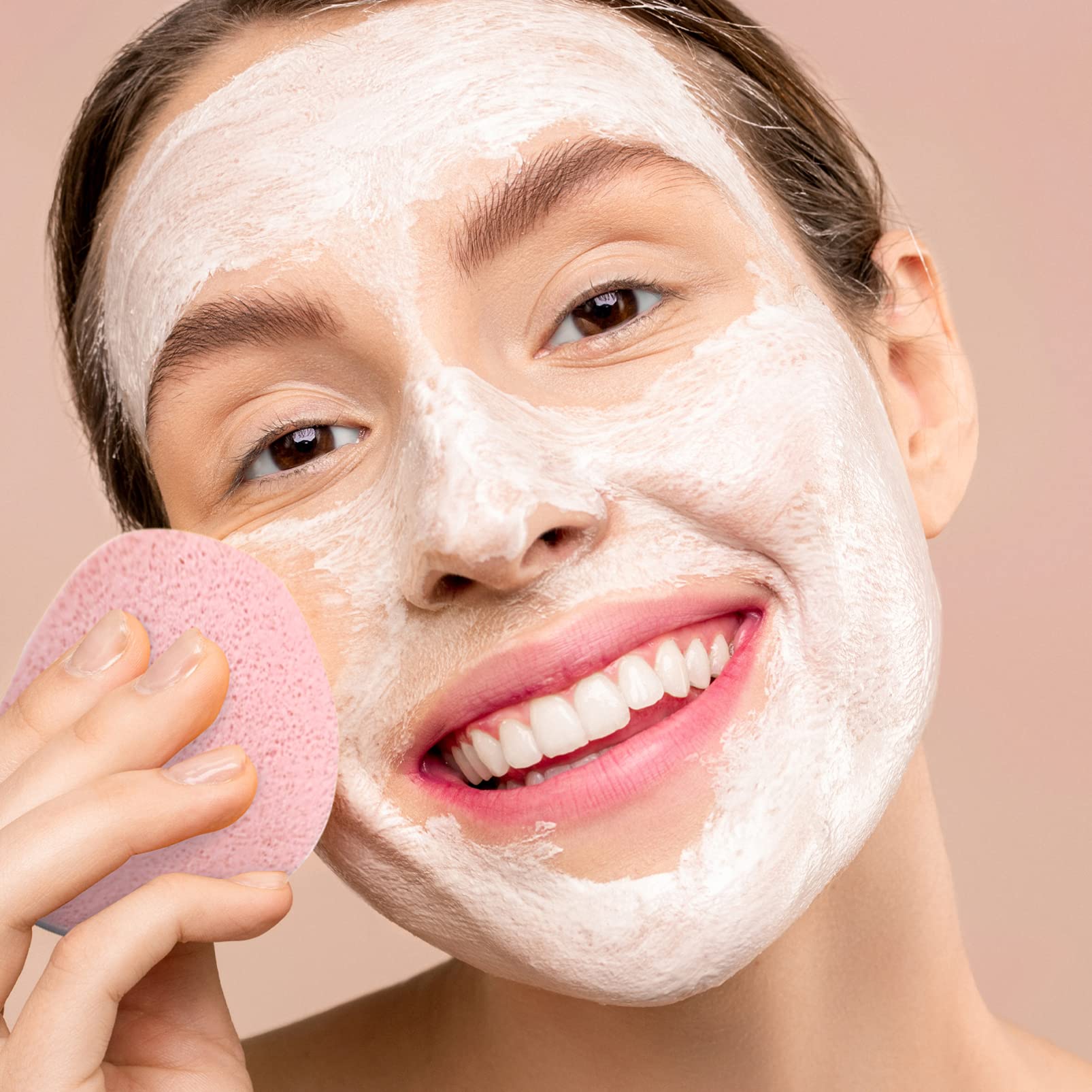 Lurrose 120pcs Compressed Makeup Sponges - Travel Powder Pads for Face & Beauty