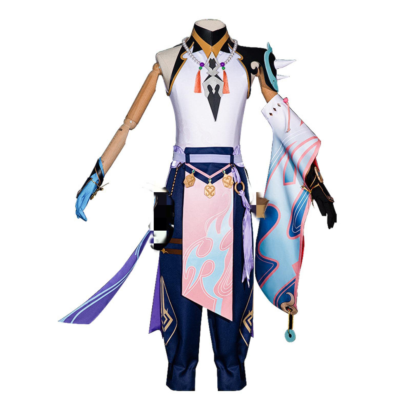 Genshin Impact Xiao Cosplay Costume Set for Boys & Girls - Premium Halloween Anime Game Outfit with Custom Details | Perfect for Conventions, Cosplay Events & Themed Parties