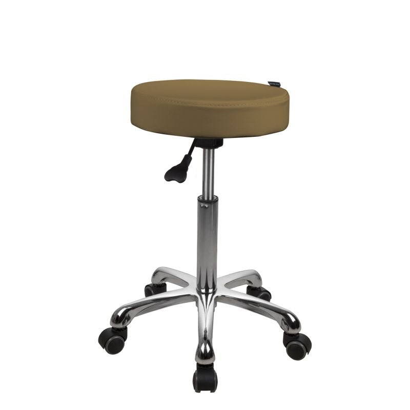 Silverfox 1023A Rolling Stool with Wheels - Adjustable Height Rolling Chair for Salon, Kitchen, Office & Workshop - Ergonomic Rolling Seat with Swivel & Locking Casters