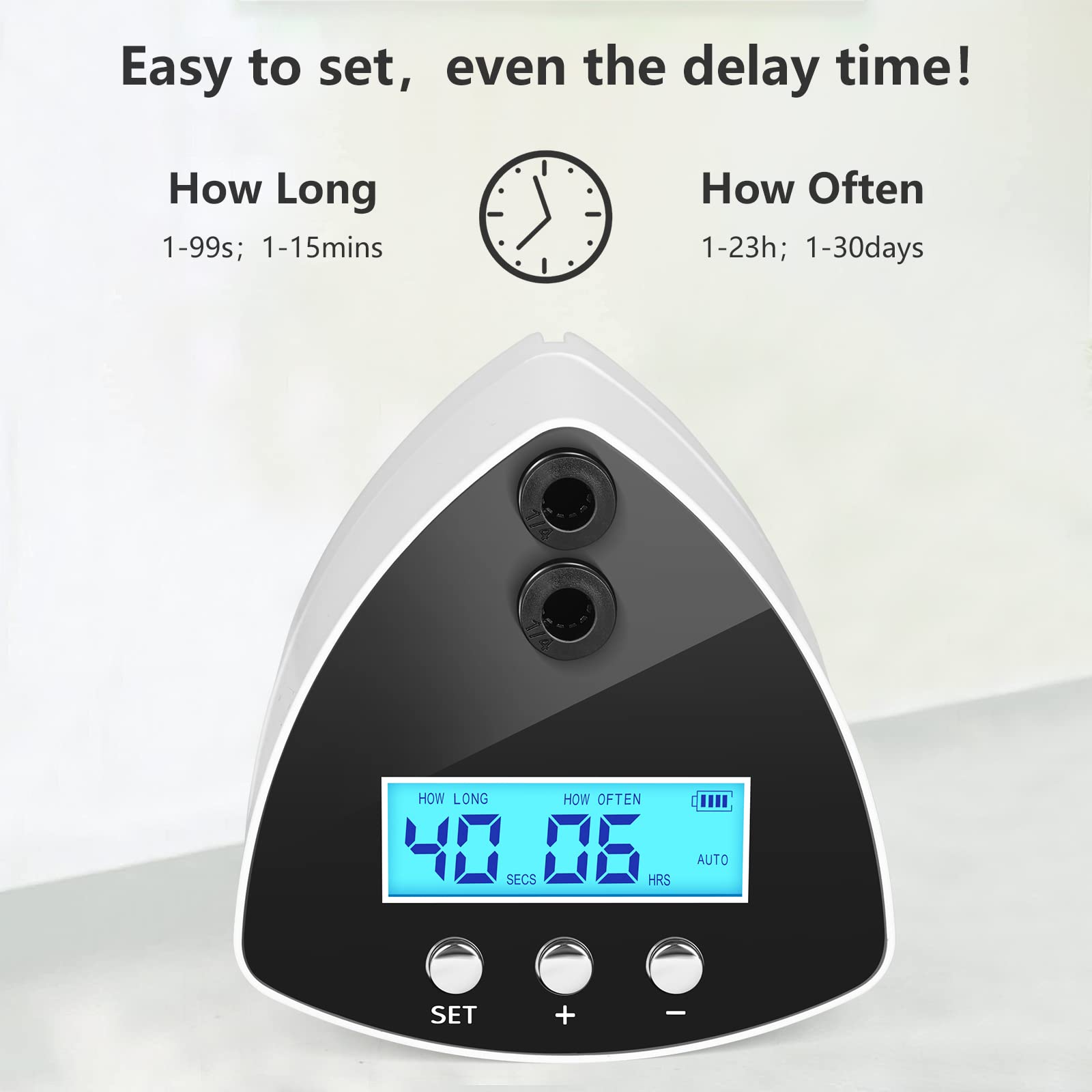 Automatic Reptile Misting System - 2 Nozzles Terrarium Humidifier with LCD Screen & Timer | Perfect for Chameleons, Geckos, Snakes & Amphibian Habitats