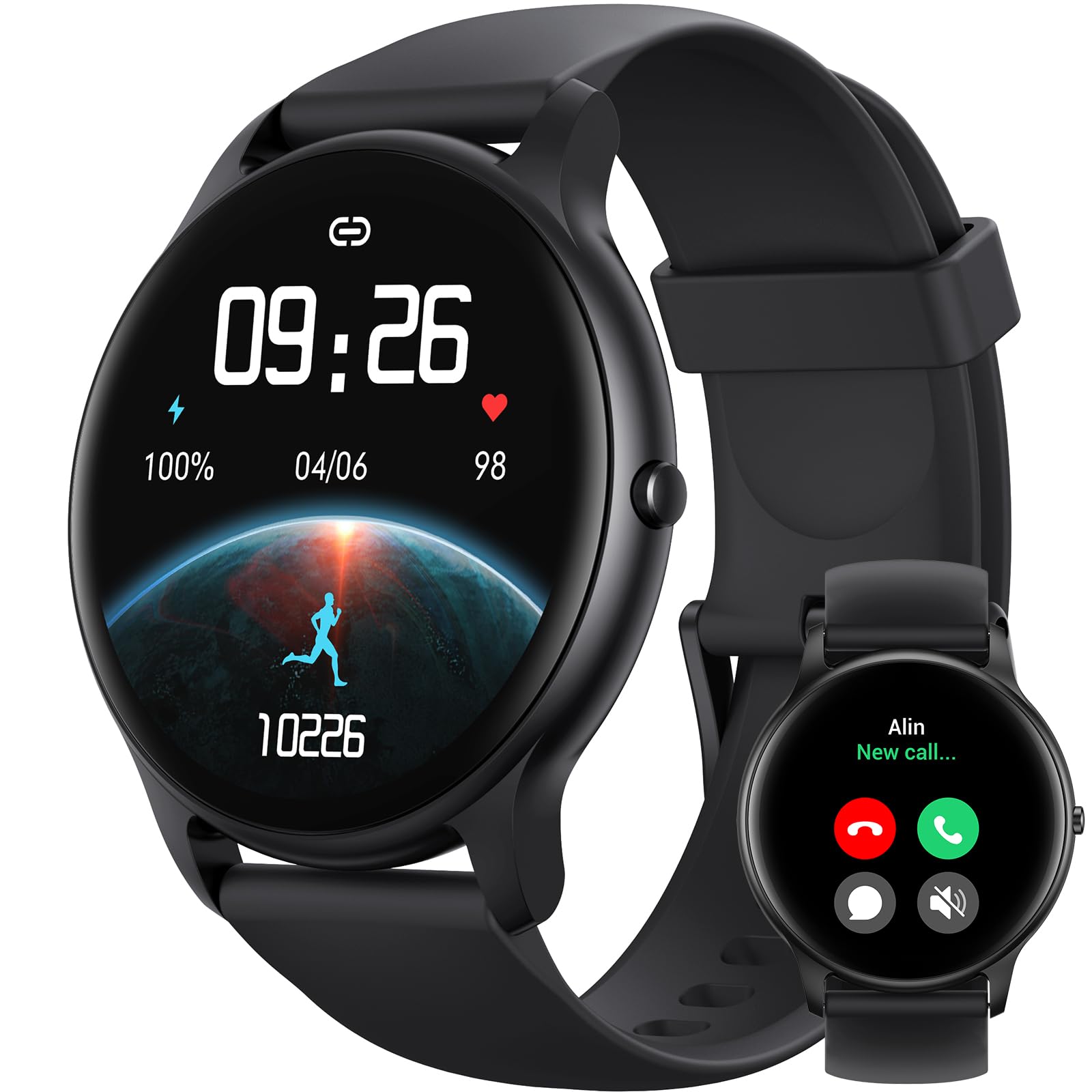 Parsonver Smart Watch with Call Function, 1.32