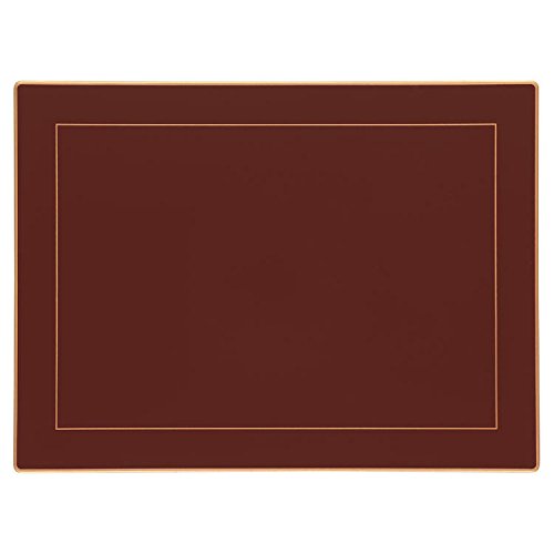 Lady Clare English Continental Placemats Set of 4 - 15.5 x 11.5 Inch Regal Red Screen Printed Table Mats - Elegant Dining Decor for Dinner Parties & Holiday Tablescapes