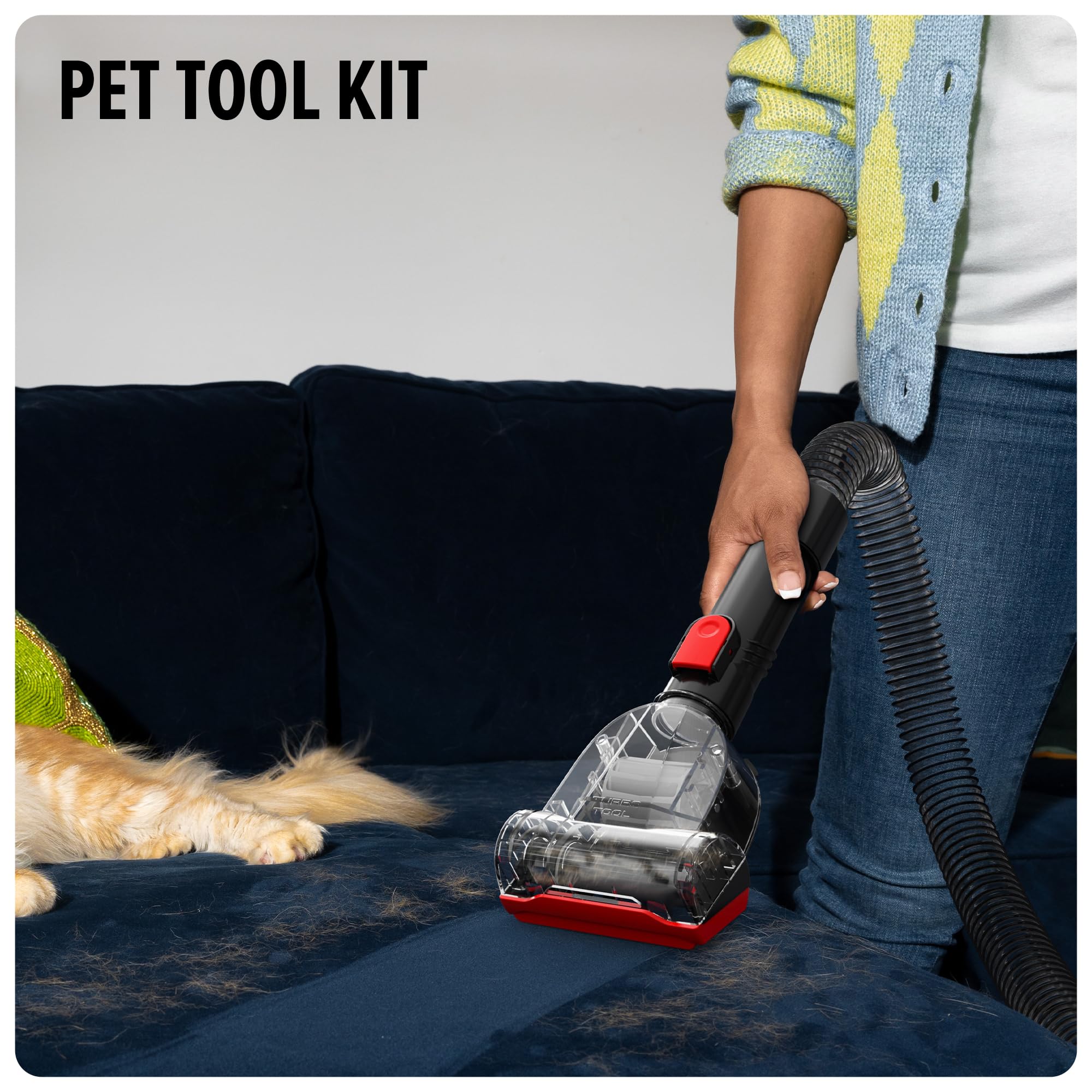 Dirt Devil Bagless Upright Vacuum for Carpets & Hard Floors - Pet Hair Tool Kit Included | Powerful Lightweight Corded Cleaner for Home & Pets