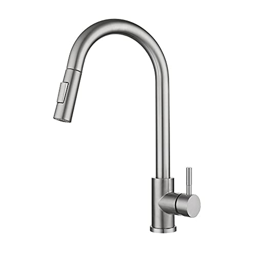 OMOONS Smart Sensor Kitchen Faucet - Stainless Steel Pull Out Sprayer with Touch Control, Hot & Cold Water Mixer Tap for Easy Installation - Perfect for Modern Kitchens, Cooking, Washing Dishes & Food Prep