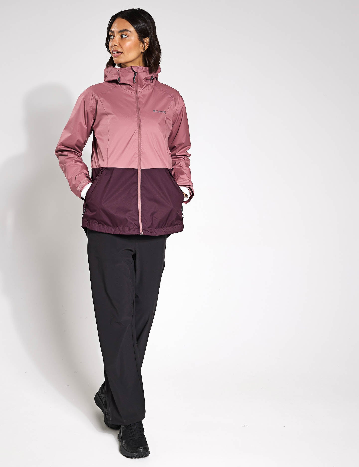 Waterproof Jacket for Men & Women - Inner Limits III Raincoat in Fig/Moonvista | Outdoor Hiking, Camping & Travel Gear
