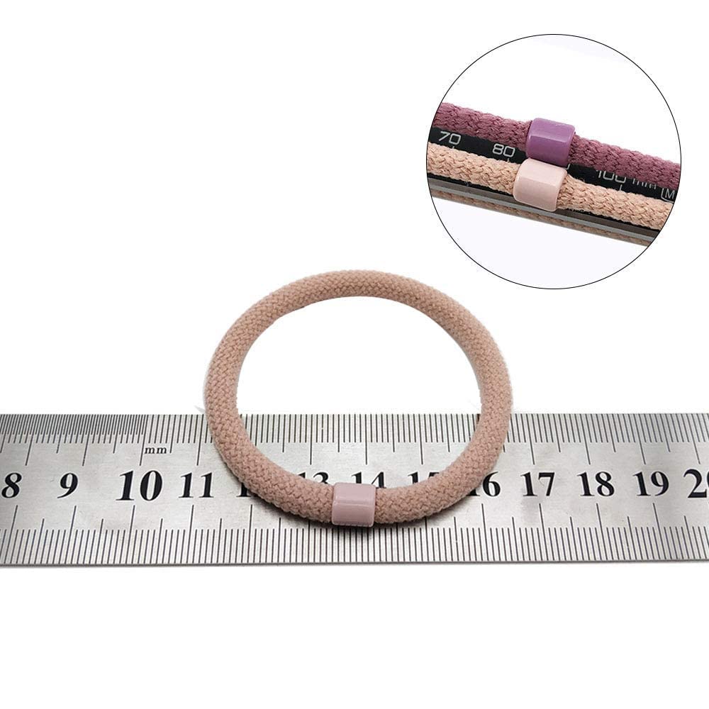 Fashion Fitoor Hair Rubber Bands - Soft Elastic Hair Scrunchies & Ponytail Holders for Women, Girls & Kids - Stylish Hair Accessories for School, Work, Gym & Everyday Use - 12 Pack
