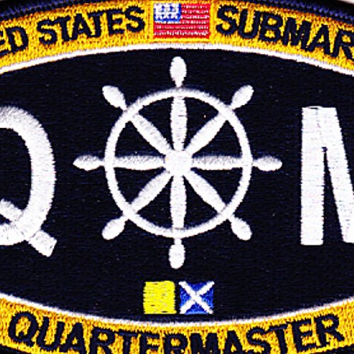 US Navy Submarine Quartermaster Patch - Embroidered Military Badge for Uniforms & Collectors | Perfect for Veterans, Cosplay & Memorabilia Displays