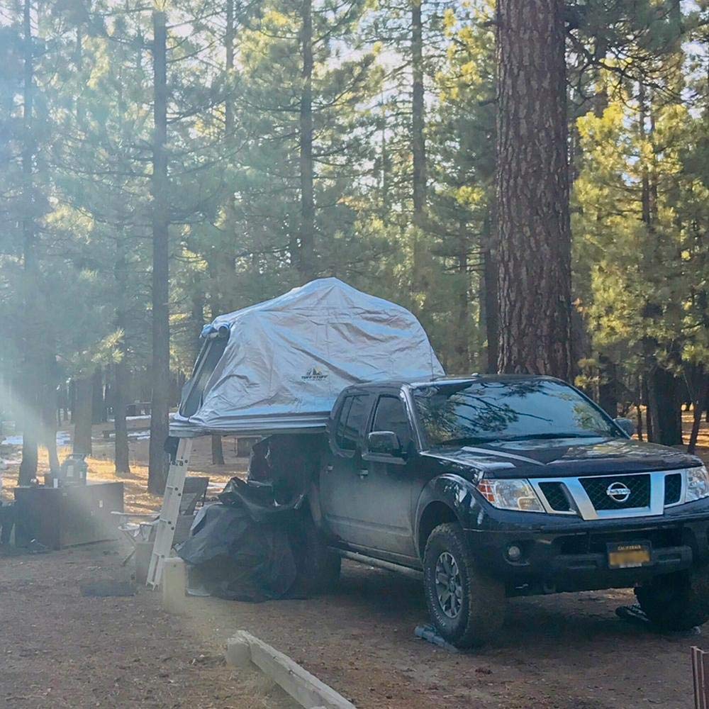 Tuff Stuff Delta Overland Rooftop Tent with Heavy Duty Xtreme Weather Cover - Waterproof & Durable for Camping, Overlanding & Off-Road Adventures