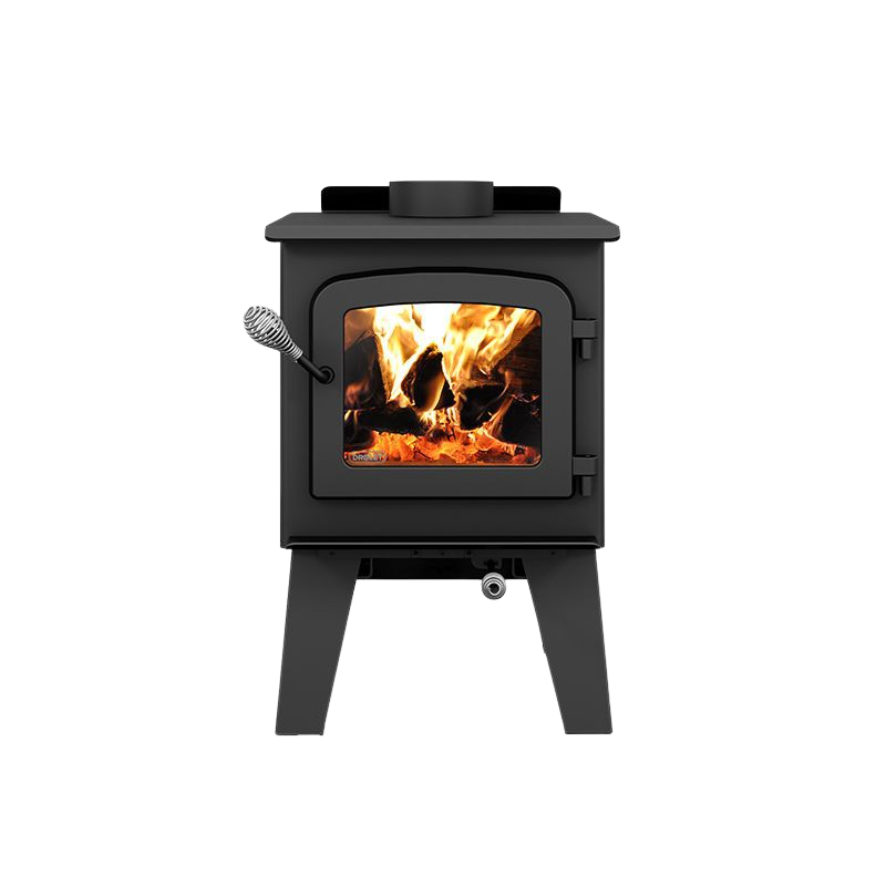 Drolet Spark II EPA Certified 1,200 Sq. Ft. Wood Burning Stove - Efficient Heating for Cabins, Homes & Outdoor Spaces
