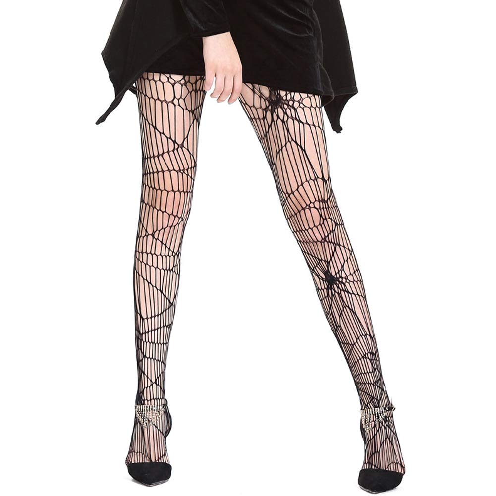Sexy Fishnet Stockings for Women - Opaque Stretchy Pantyhose, Halloween & Cosplay Costume Accessories - Perfect for Parties, Dance Performances & Role-Playing