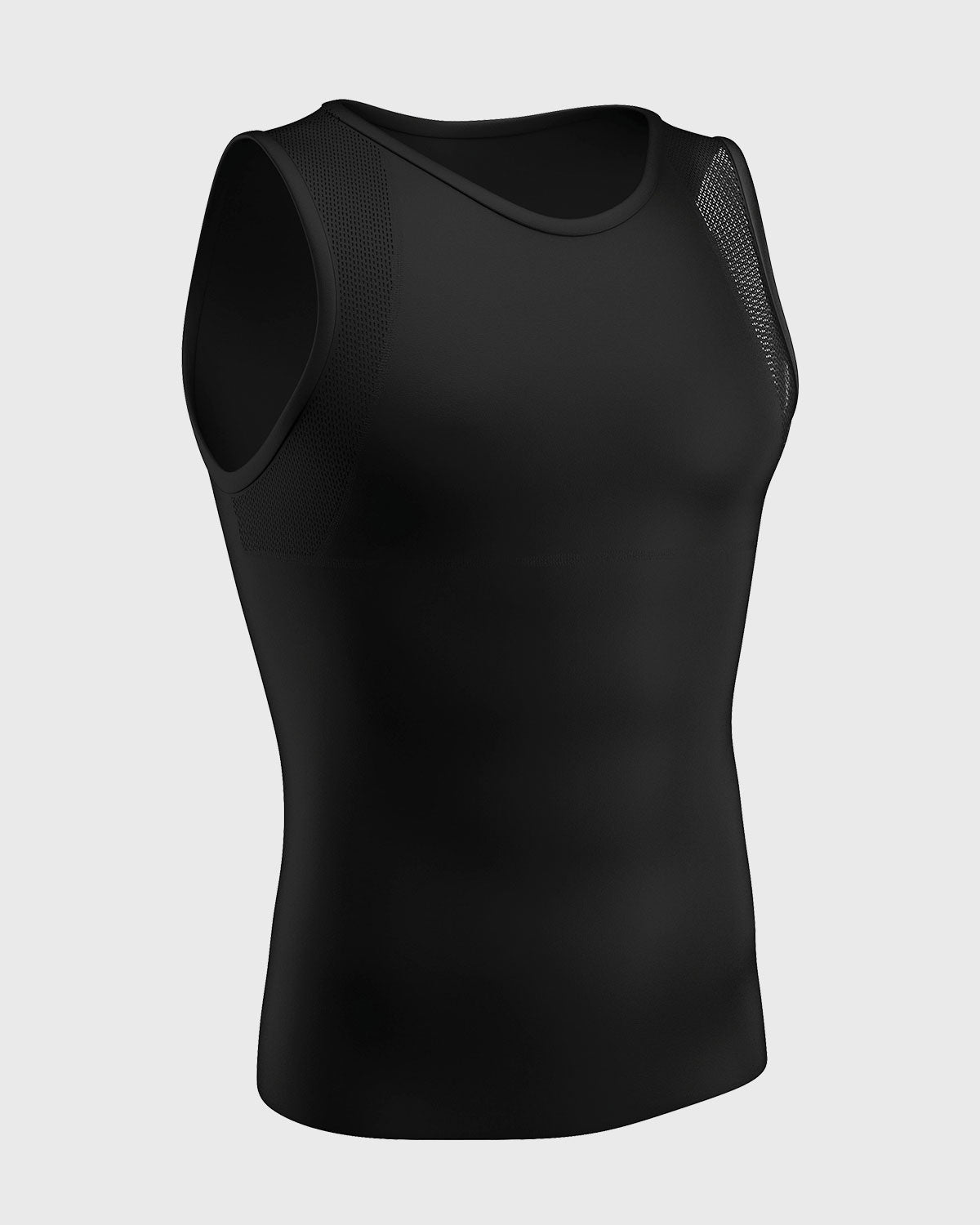 Stretch Cotton Moderate Compression Shaper Tank Top with Mesh Cutouts - Slimming Workout & Shapewear for Women - Perfect for Yoga, Gym & Everyday Wear