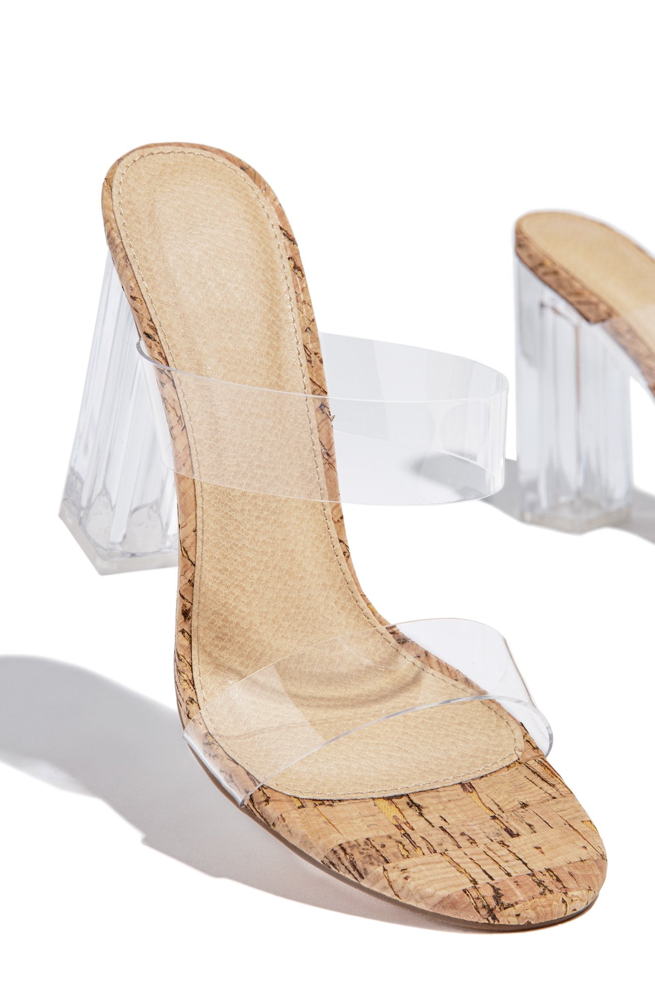 Lylah Women's Cork Heels - Comfortable High Heels for Party, Wedding & Evening Events | Stylish & Elegant Sandals for Women