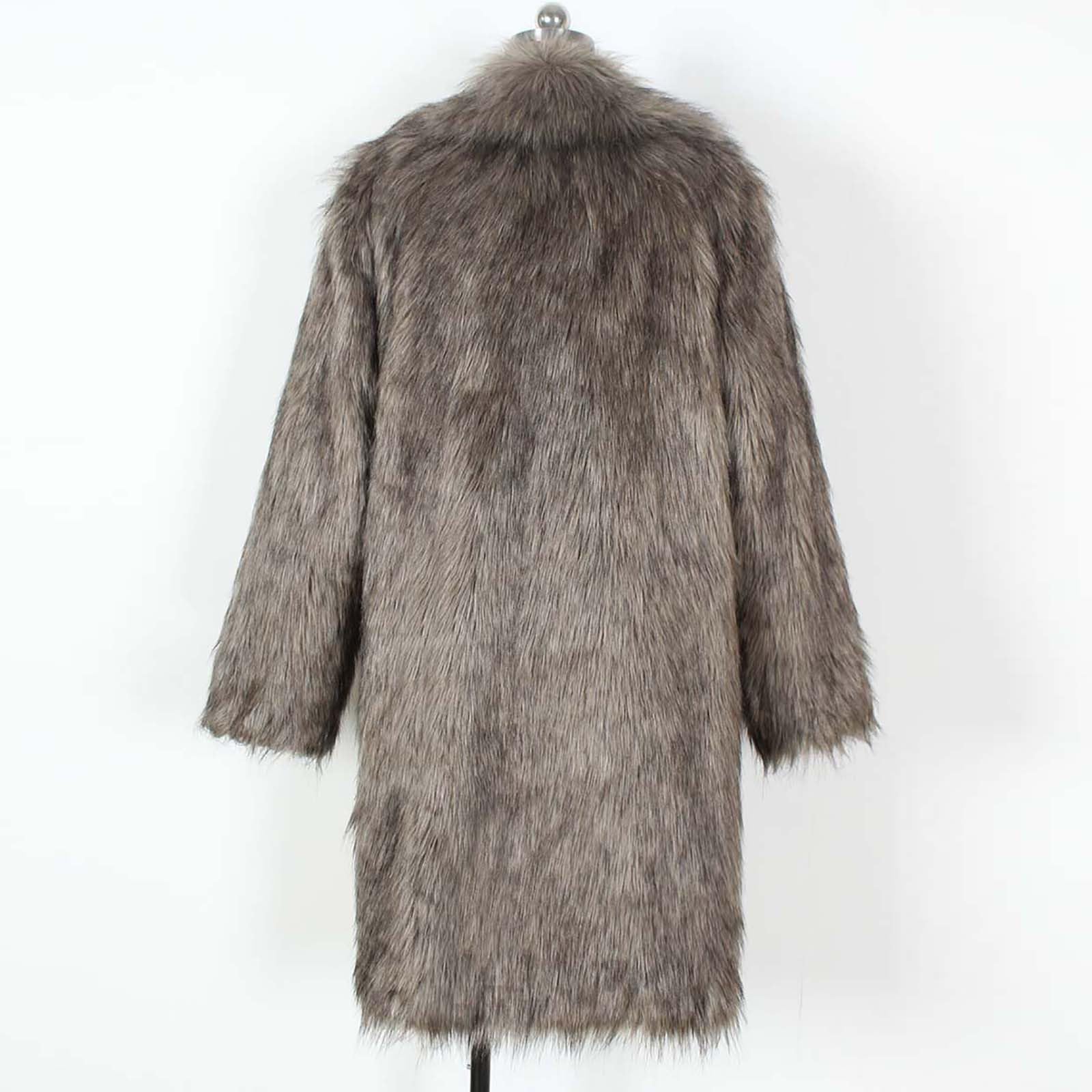 Men's Faux Fur Winter Coat Long Parka Jacket - Warm Furry Overcoat for Cold Weather | Perfect for Snowy Days, Outdoor Activities & Winter Fashion