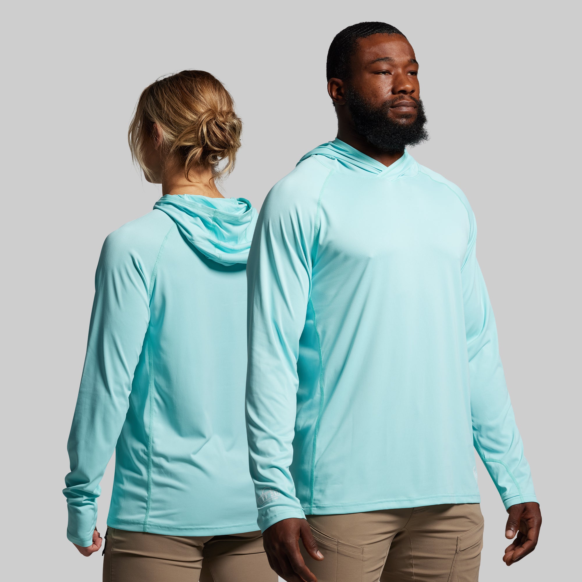 UPF 50+ Sun Protection Shirt for Men & Women - Breathable Quick-Dry Fishing & Hiking Shirt (Marina Blue) - Perfect for Outdoor Activities, Beach, and Travel
