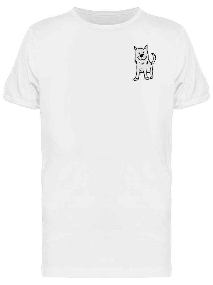 Cute Small Dog Graphic T-Shirt for Men - Trendy Pet Lover Tee - Perfect for Casual Wear, Outings & Dog Lovers