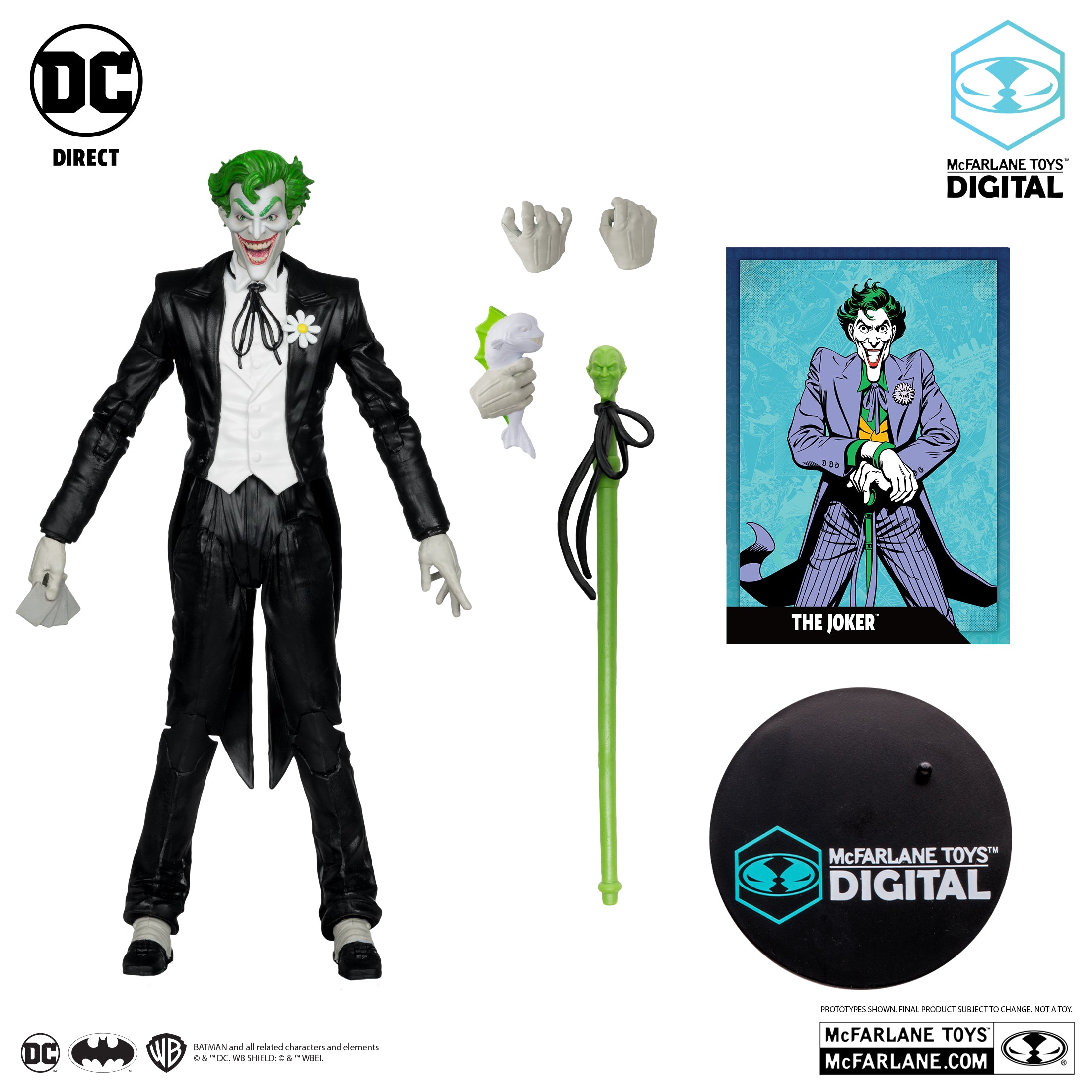 The Joker Silver Age 7 Platinum Edition Collectible Action Figure by McFarlane Toys | DC Comics Superhero Villain Statue | Perfect for Display, Gifts & Comic Book Collections
