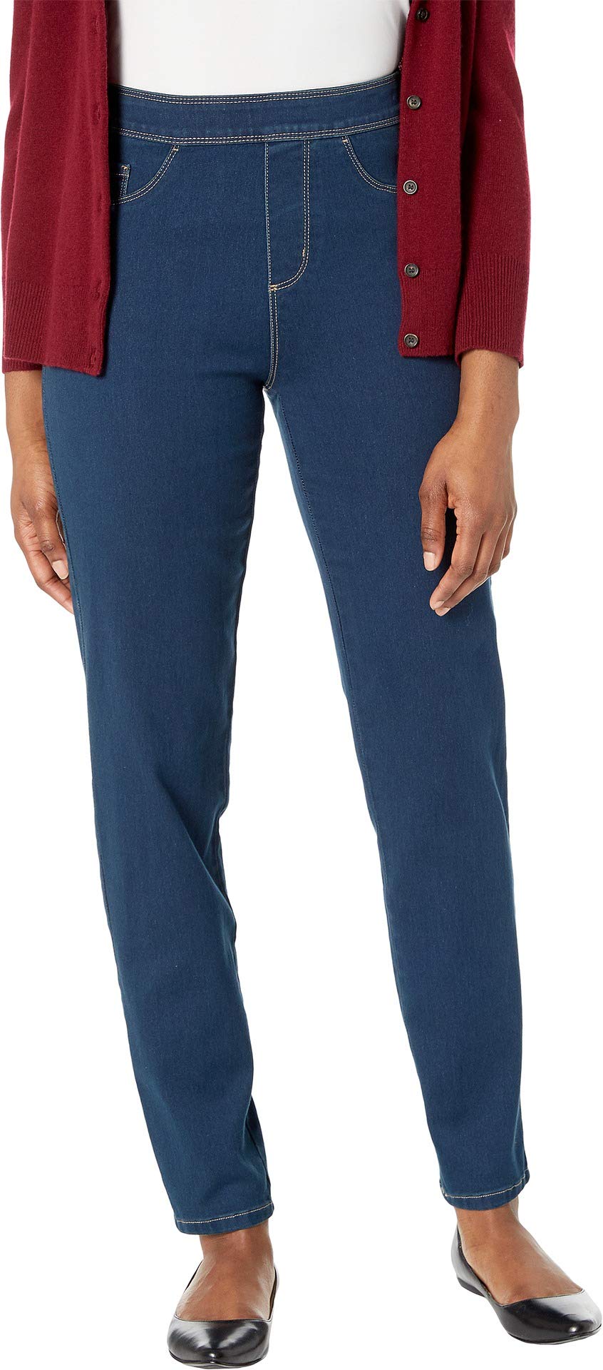 FDJ French Dressing Women's Pull-On Ankle Jeans - Stretchy Comfort Pants for Casual Wear & Everyday Outfits