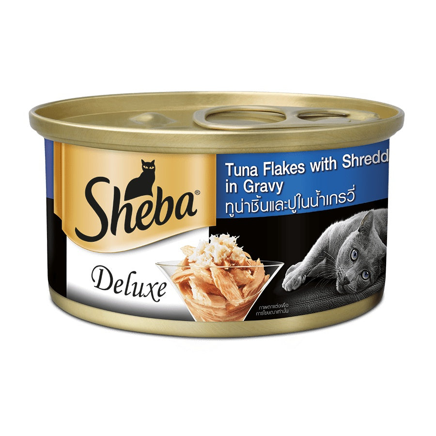 Sheba Deluxe 85g Premium Canned Cat Wet Food - Gourmet Pate with Nutrient-Rich Ingredients for Adult Cats - Perfect for Special Occasions & Daily Treats