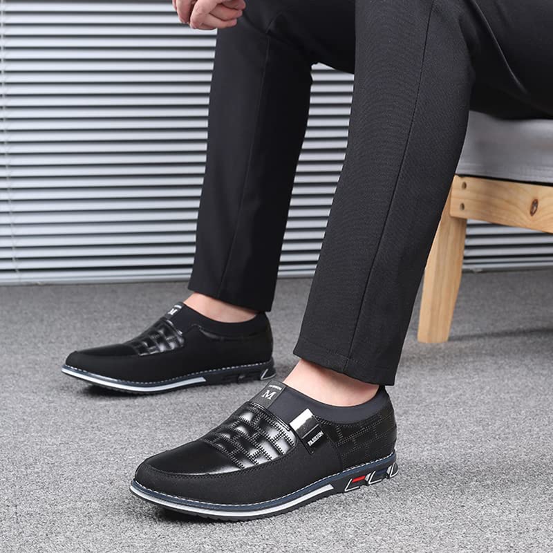 Men's Orthopedic Leather Oxford Derby Shoes - Comfortable Formal Business Dress Sneakers for Walking, Driving & Casual Wear | Perfect for Office, Travel & Daily Use