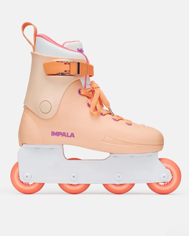 Impala Lightspeed Inline Skates for Women - Apricot Color | Comfortable & Fast Rollerblades for Outdoor Fitness, Recreation & Street Skating
