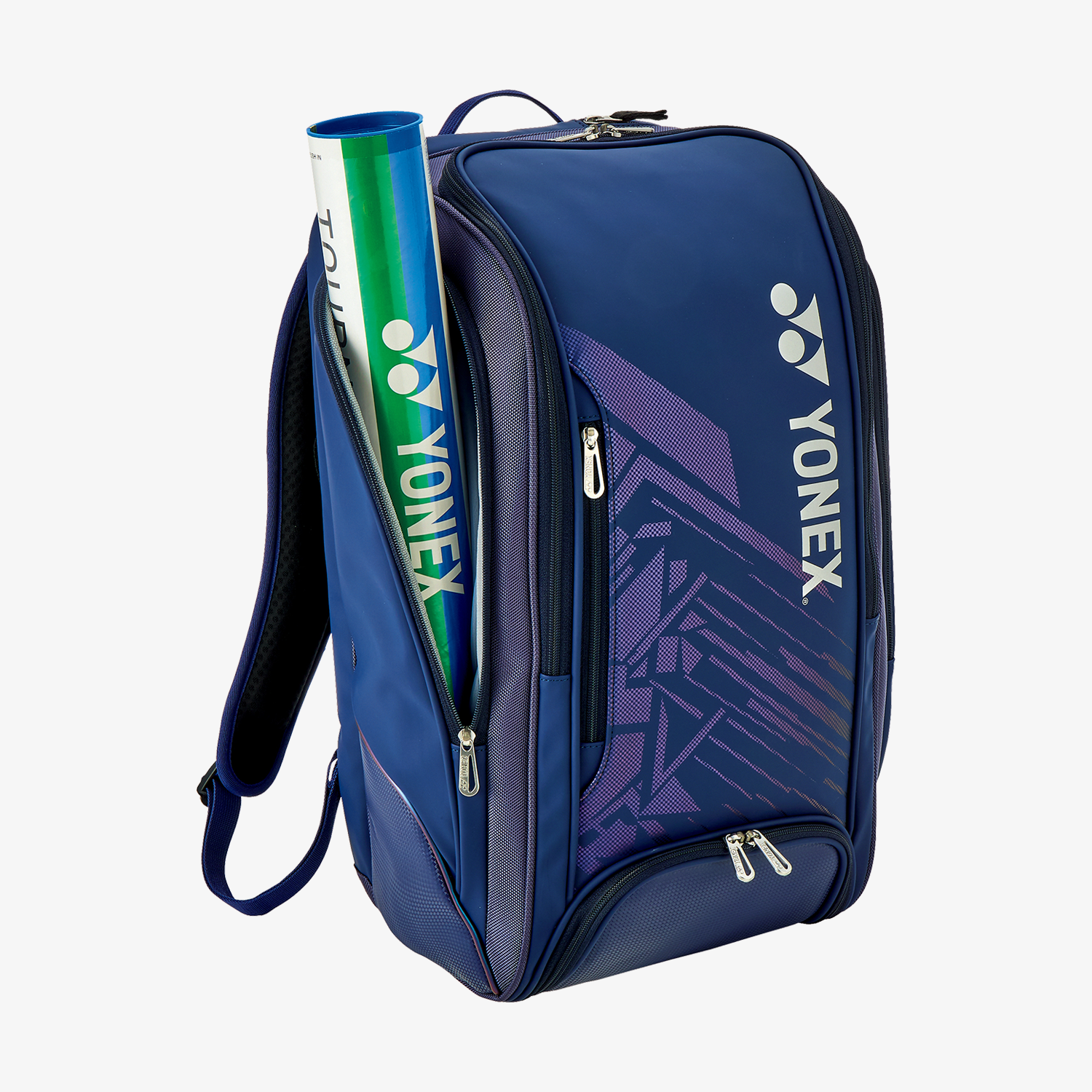 Yonex BAG02512NB Expert Badminton Backpack (Navy/Blue) - Durable Tennis Sports Bag for Players with Shoe Compartment & Water Bottle Holder - Perfect for Gym, Training & Travel