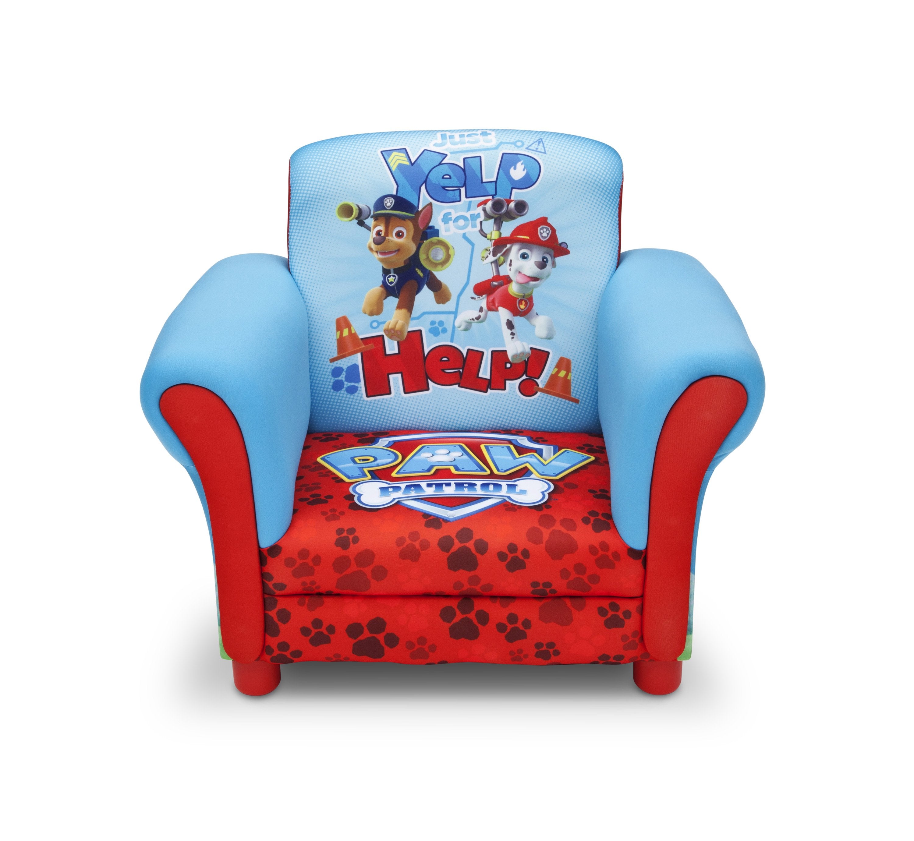 PAW Patrol Kids Upholstered Chair - Soft & Comfortable Toddler Chair for Bedroom, Playroom, and Nursery - Perfect for Reading, Watching TV, and Relaxing