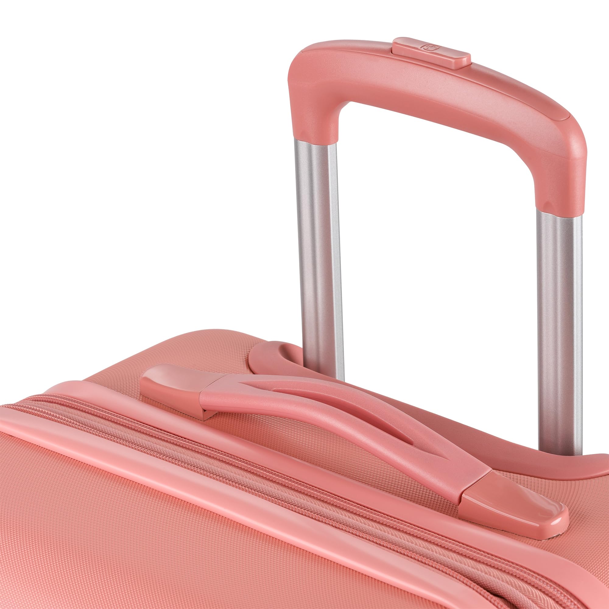 SwissGear 7366 Hardside Expandable Luggage Set with 360° Spinner Wheels, Coral Almond (19/23/27 Inch 3-Piece) - Perfect for International Travel, Business Trips & Family Vacations