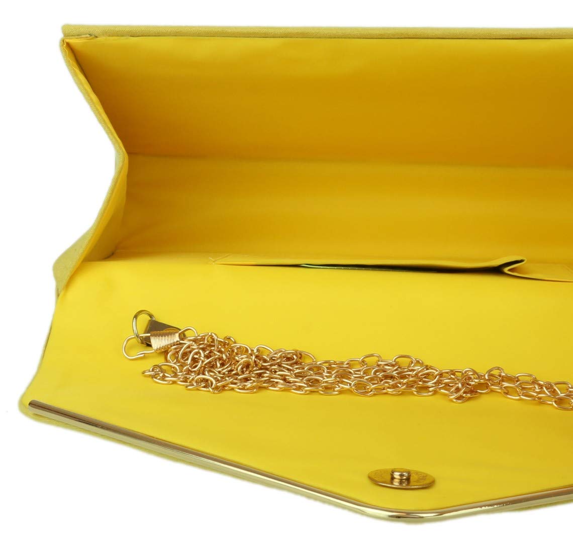 Stylish Women's Faux Suede Envelope Clutch Bag - Elegant Handbag for Parties, Weddings & Evening Events - Trendy Girly Purse for Women
