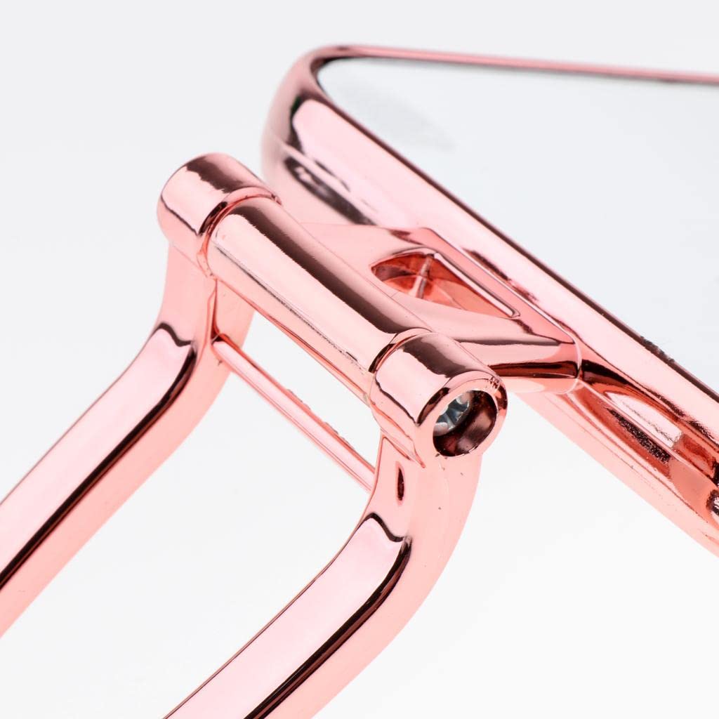 LOSA Durable Square Makeup Mirror - Free-Standing Vanity Mirror for Bathroom & Dorm - Pink Cosmetic Mirror with Adjustable Tilt, Perfect for Makeup Application, Skincare & Hair Styling