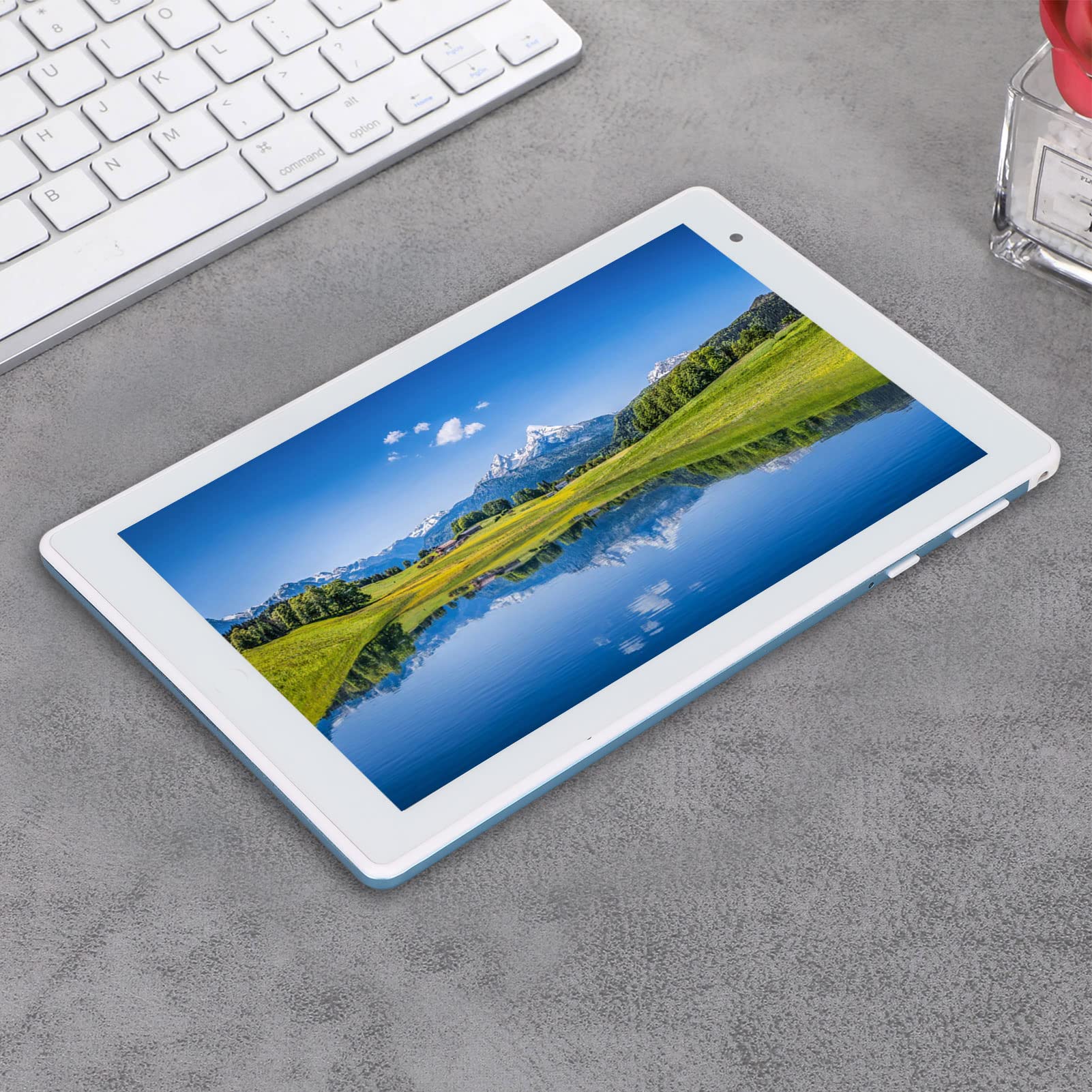 8 Inch Android Tablet for Kids Ages 2-5 - 1920x1080 FHD Display, 8000mAh Battery, 4GB RAM 64GB ROM, Dual Camera, Dual SIM, 3 Card Slots - Perfect for Learning, Entertainment & Travel (Blue)