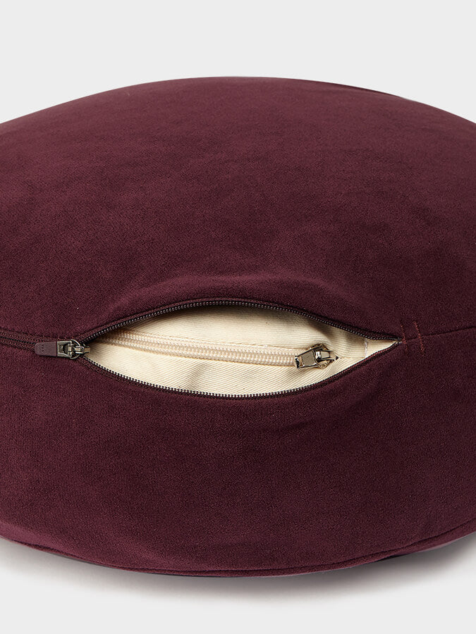Manduka Round Meditation Cushion - Premium Zafu Yoga Pillow for Meditation & Mindfulness Practice - Ideal for Home, Studio & Outdoor Yoga Sessions