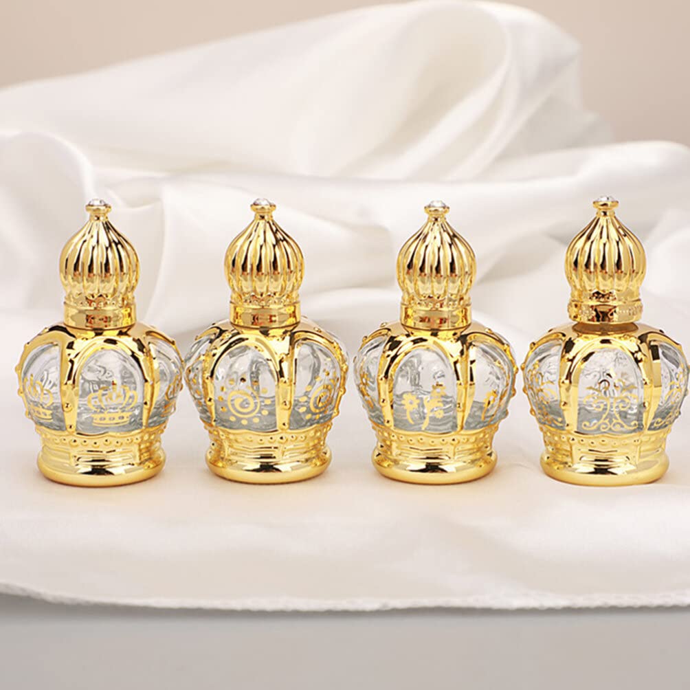 LALAFINA Essential Oil Bottles - 5ml Empty Glass Bottles with Metal Spray Top for Travel, DIY Aromatherapy & Refillable Perfume - Perfect for Home, Office, Gym & On-the-Go Use