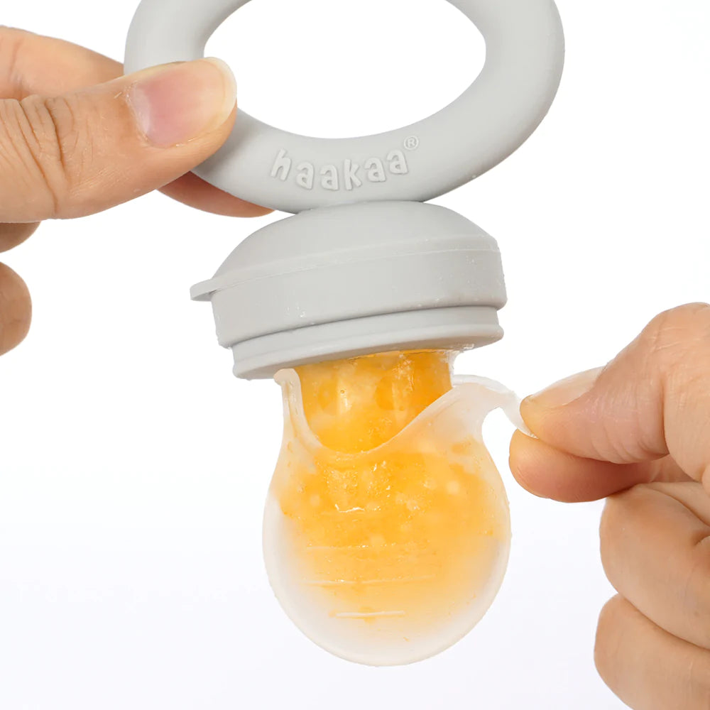 Silicone Fresh Food Feeder Replacement Pouch Cover - BPA-Free Baby Fruit Feeder for Teething Infants - Perfect for Purees, Fruits & Snacks On-The-Go