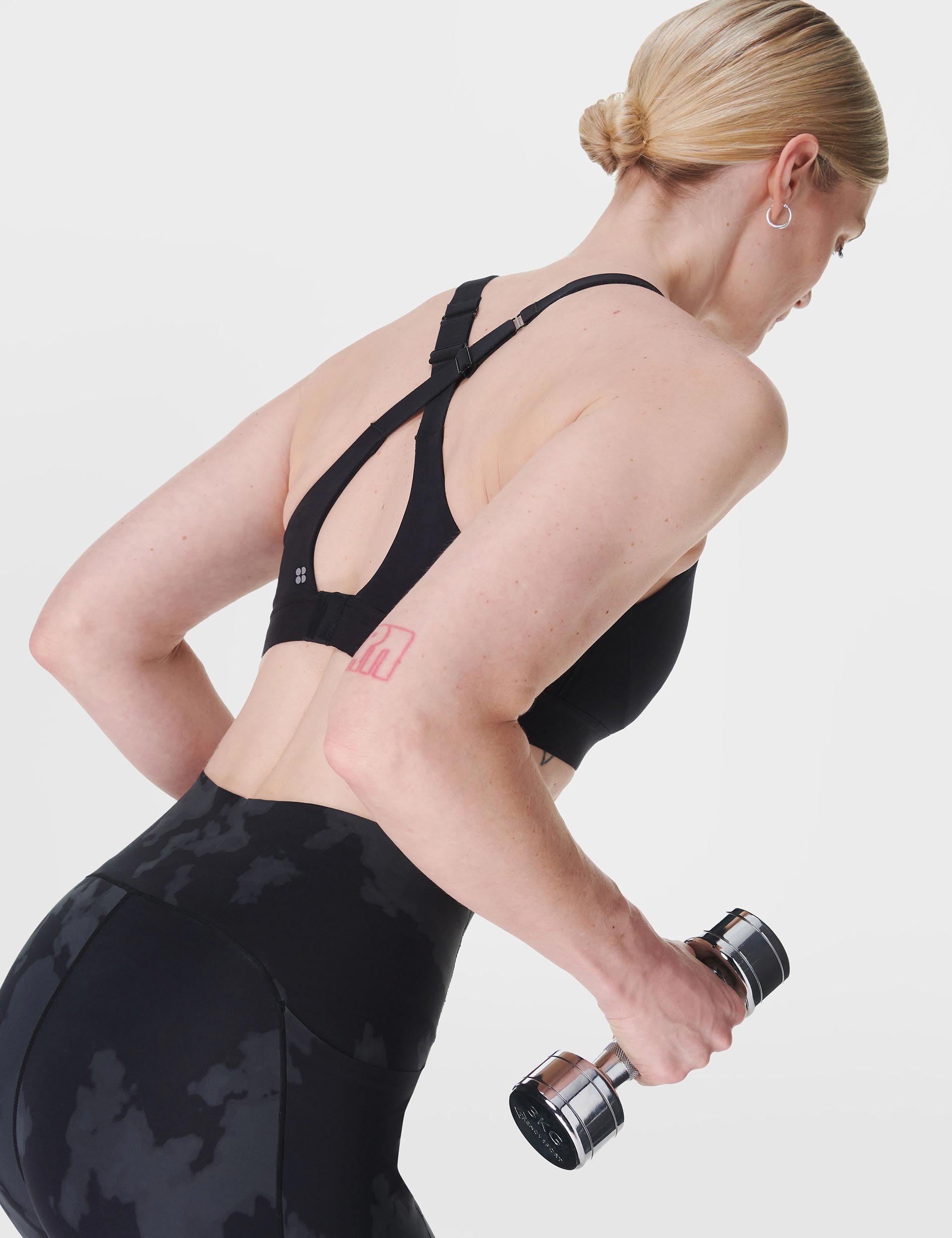 Power Pulse Sports Bra for Women - High Impact Support, Breathable & Moisture Wicking Activewear - Perfect for Running, Gym Workouts & High-Intensity Training (Black)