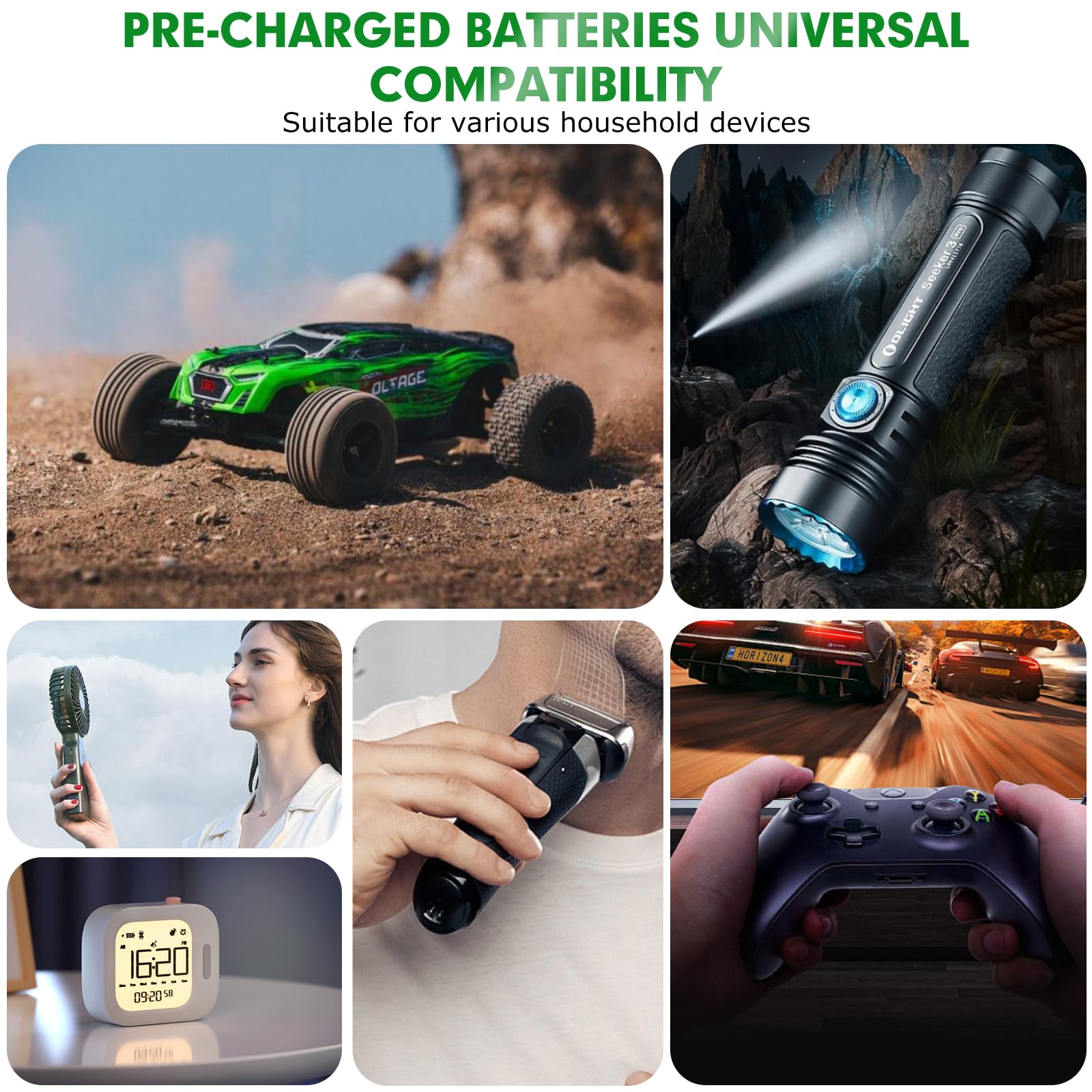 2 Pack 3.7V 18650 Rechargeable Lithium-ion Batteries - 2600mAh High Capacity Flat Top Batteries for Flashlights, Headlamps, Solar Lights, Mini Fans - Perfect for Outdoor Camping, Emergency Power & DIY Electronics Projects