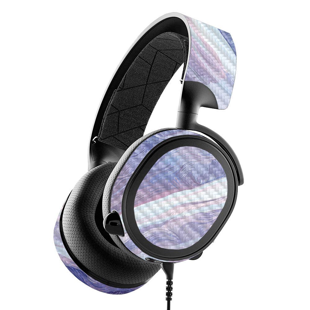 Premium Carbon Fiber Skin for SteelSeries Arctis 3 Headphones - Protective & Durable Textured Finish | Easy to Apply & Remove | Made in USA | Perfect for Gaming, Travel & Daily Use