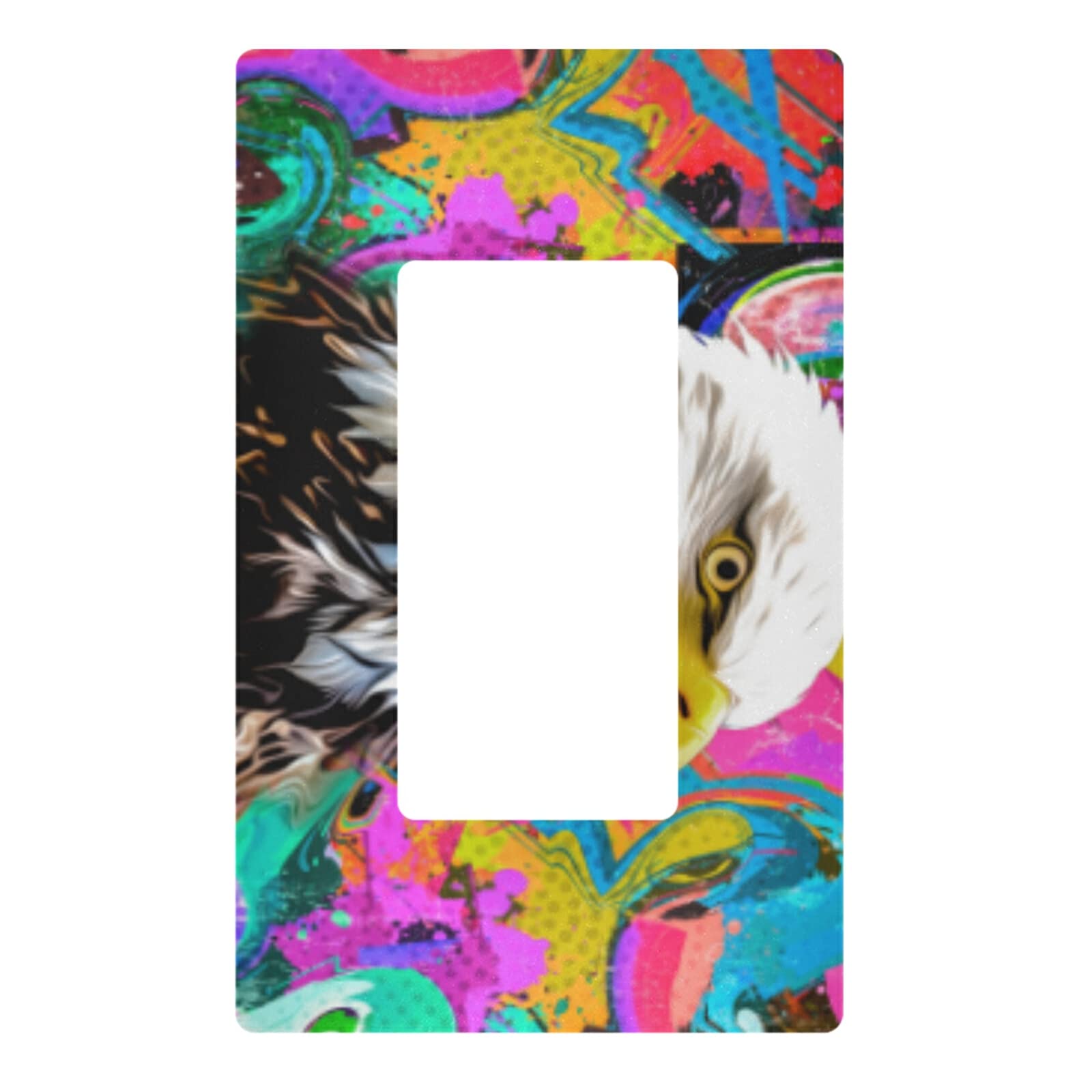 Eagle Themed Unbreakable 1-Gang Wall Plate Cover 4.6
