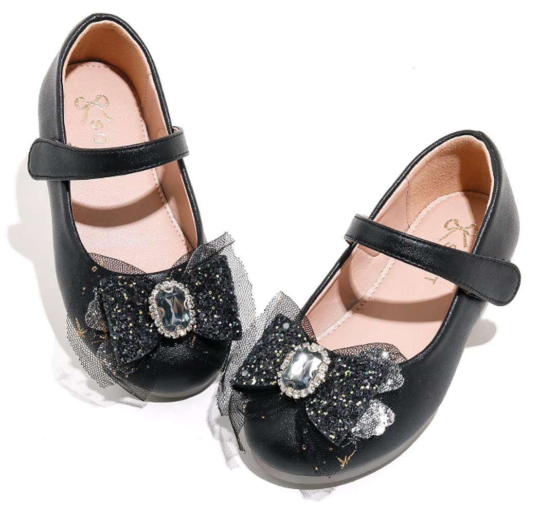 **Elsa Princess Ballet Flats for Girls – Sparkling Rhinestone & Sequin Bow Knot Shoes – Perfect for Parties, Dress-Up & Playtime**    (Note: This optimized title includes relevant keywords like 
