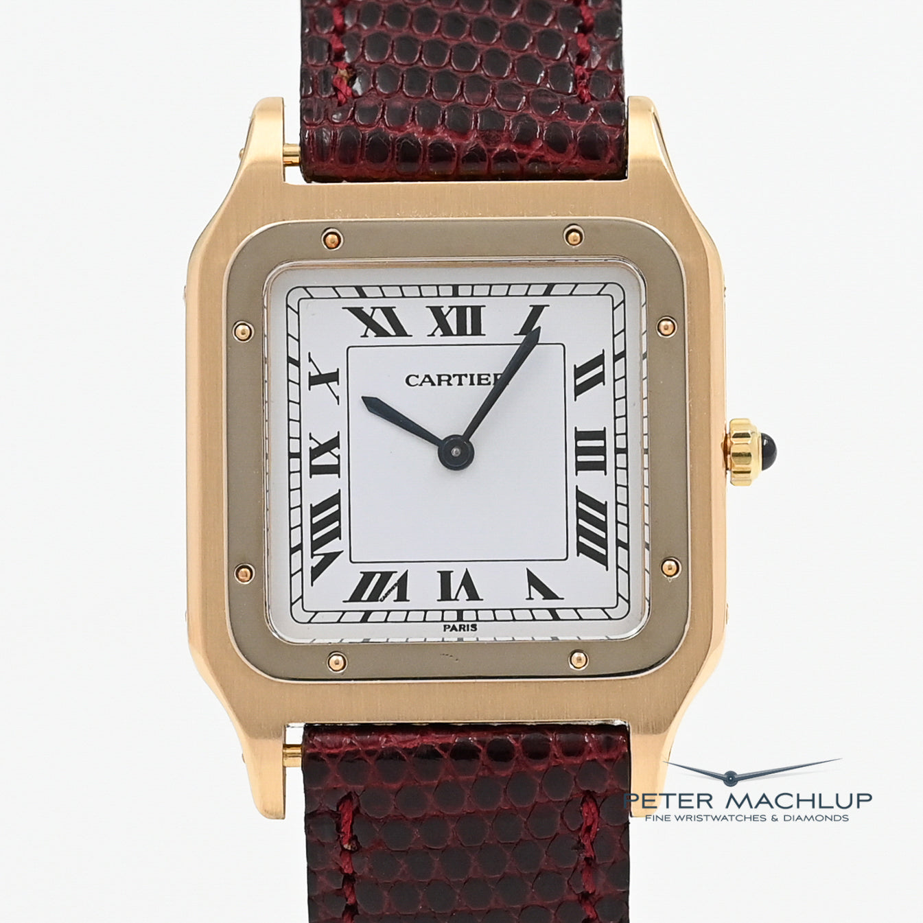 Cartier Santos Dumont Ultra Thin Luxury Watch - Gold & Steel Two-Tone for Men | Elegant Dress Watch for Business & Formal Occasions