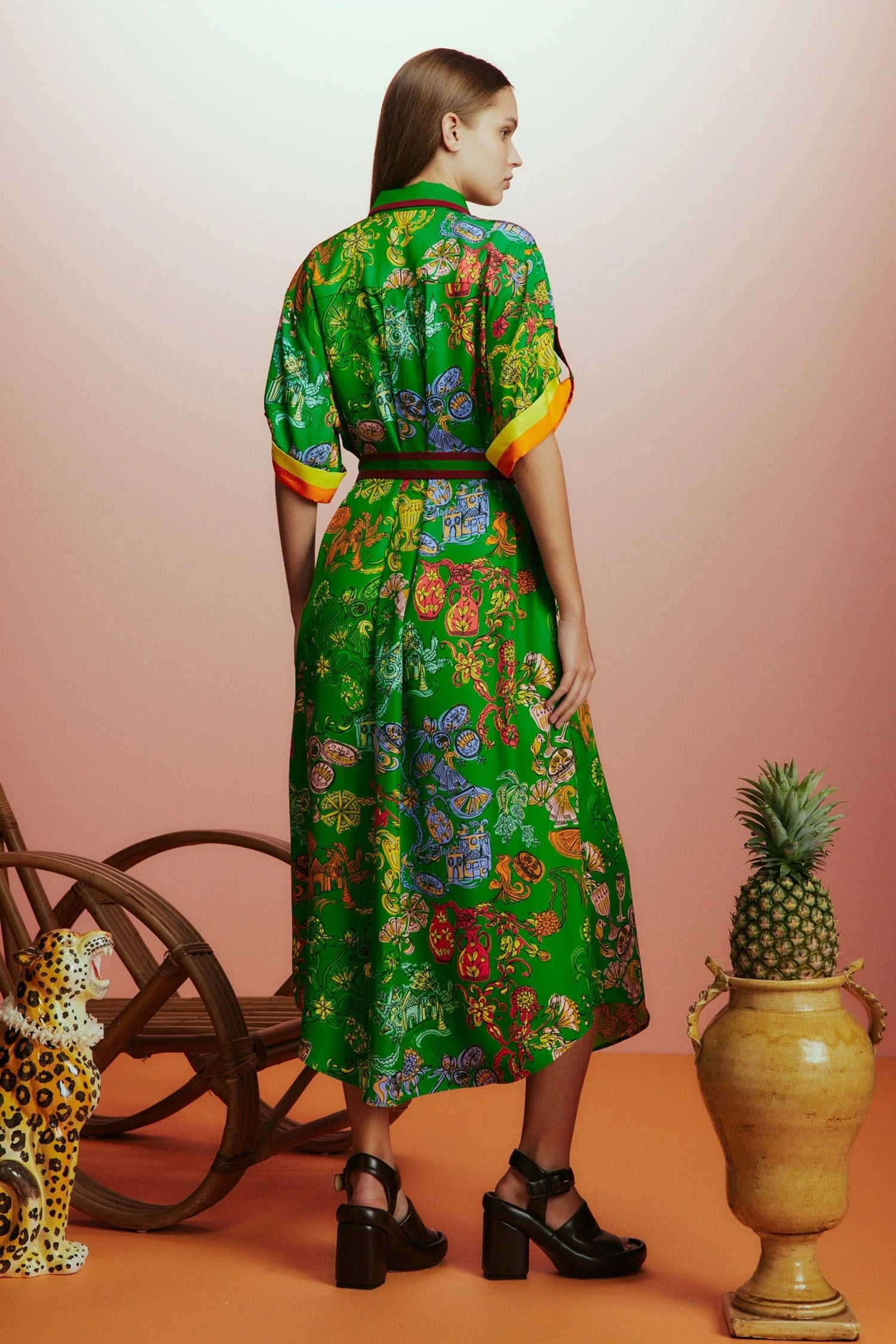 Stylish FIESTA SHIRTDRESS for Women - Floral Print Summer Dress - Perfect for Beach Vacations, Parties & Casual Outings