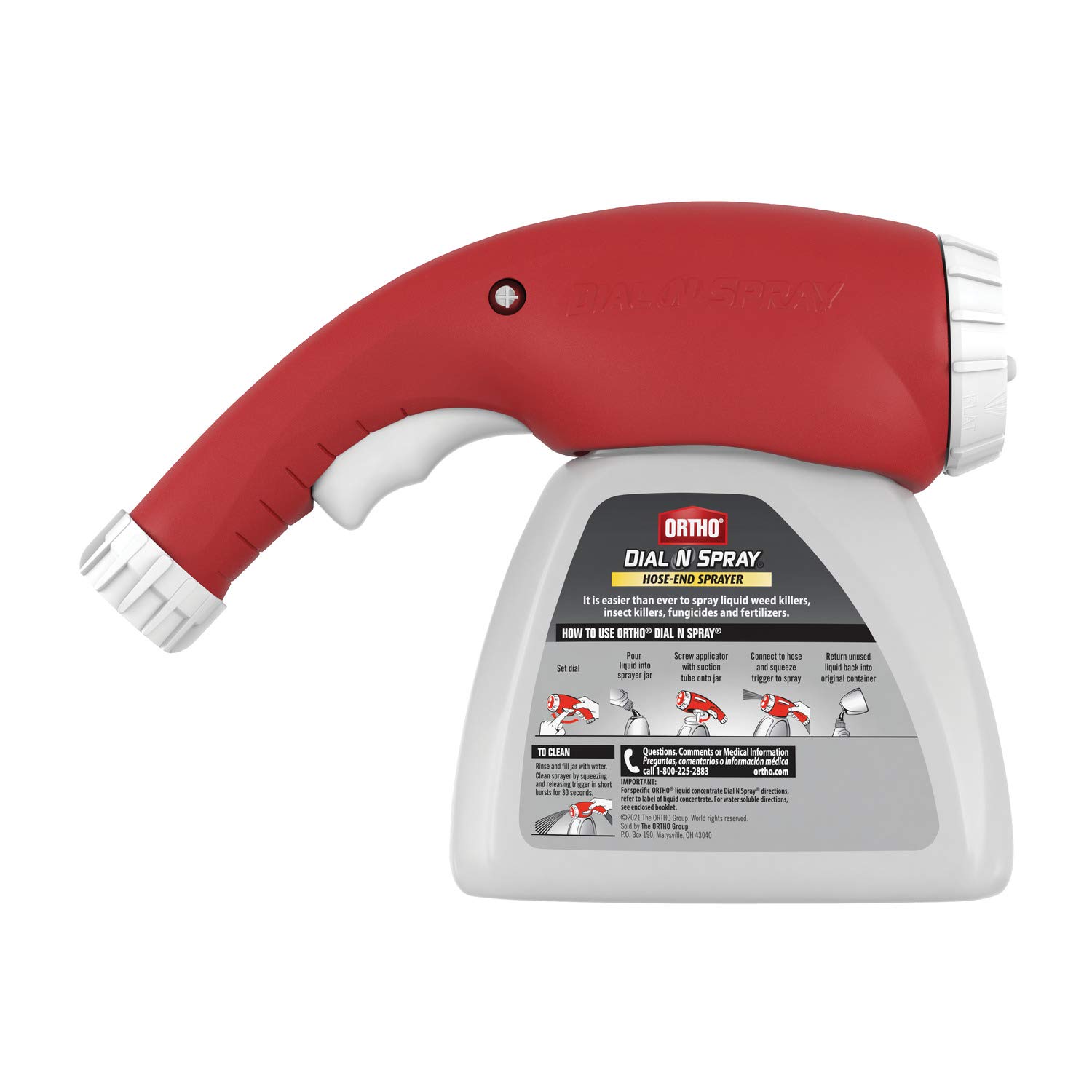 Ortho Dial N Spray Hose End Sprayer - 6 Pack | Adjustable Nozzle for Garden, Lawn & Plant Care | Perfect for Watering, Fertilizing & Pest Control