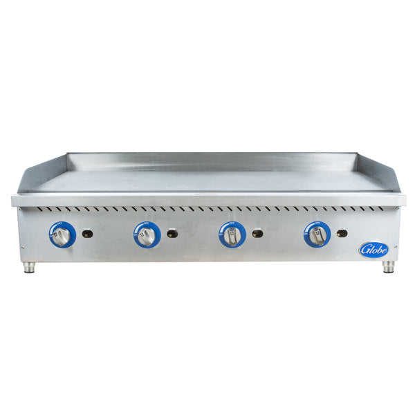 Globe GG48G 48-Inch Commercial Countertop Gas Griddle - Perfect for Restaurants, Diners & Outdoor Cooking